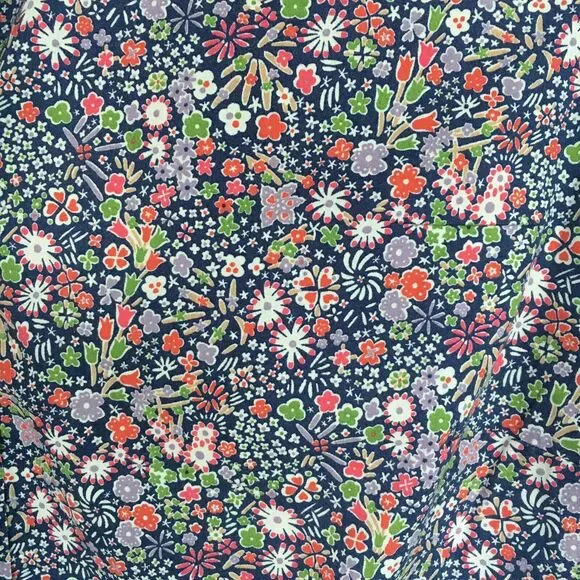 J Crew Liberty Art Fabrics Floral Perfect Shirt Women 8 Multicolor Cottage - Picture 4 of 13